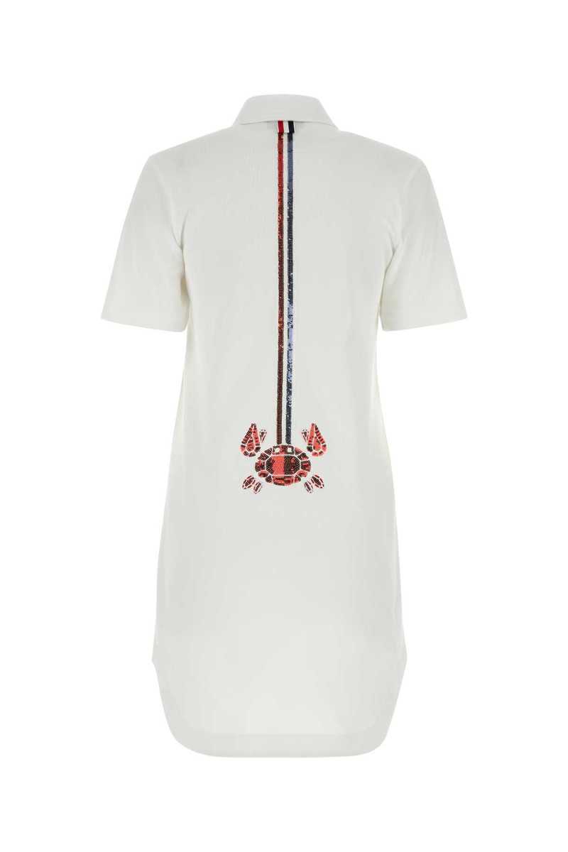 【関税&送料込】Thom Browne White Piquet Mini Shirt Dress Thom Browne White Piquet Mini Shirt Dress SS24 – LOZURI®
