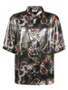 Acne Studios Glossy Printed Shirt - Black Print - Thumbnail 1