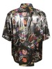 Acne Studios Glossy Printed Shirt - Black Print - Thumbnail 2