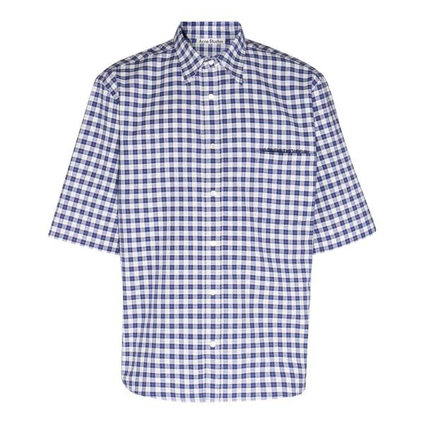 Acne Studios Checkered Buttoned Shirt - Blue