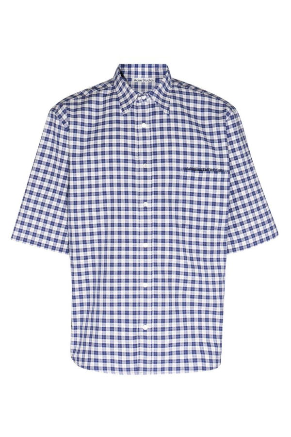 Acne Studios Checkered Buttoned Shirt - Blue