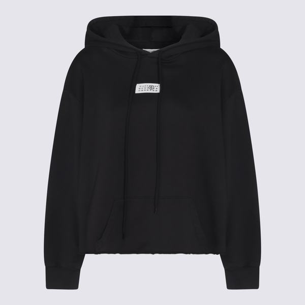 MM6 Maison Margiela Cotton Sweatshirt - Black