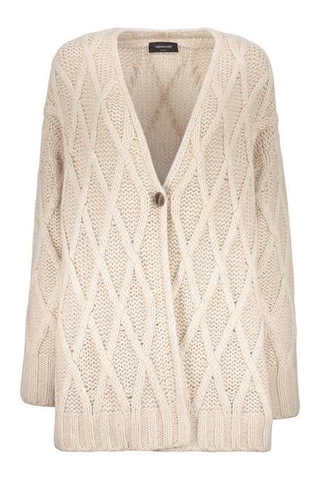 スーツ FABIANA FILIPPI Cotton collarless cardigan Fabiana Filippi Cotton Collarless Cardigan - White | Garmentory