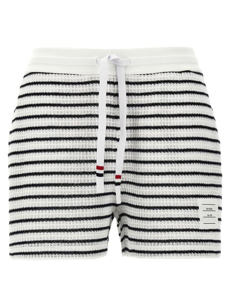 Thom Browne High-waisted Thigh-length Shorts - Nero | Garmentory