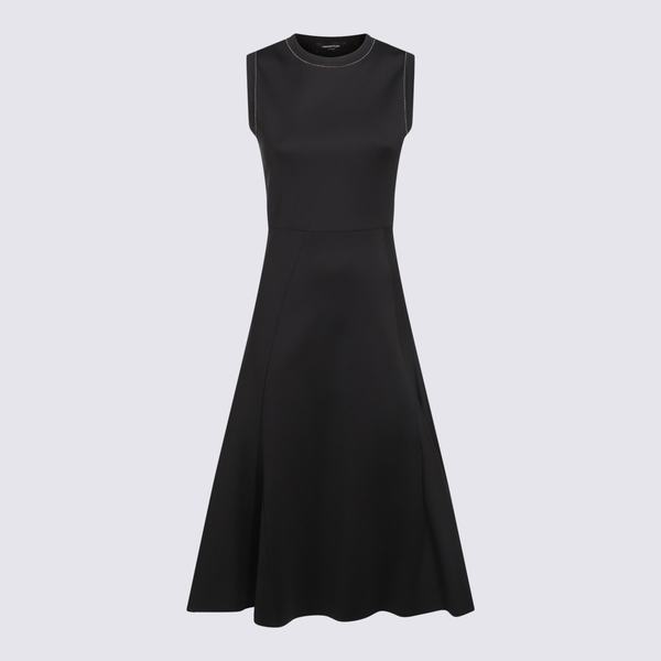 sachin and babi light blue dress FABIANA FILIPPI Gathered Crewneck Wool-Blend Knit Dress main image 0