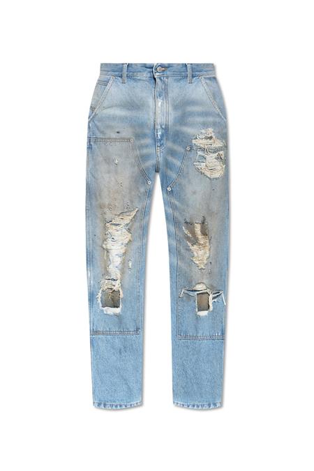 MM6 Maison Margiela loose jeans with waist insert - Blue