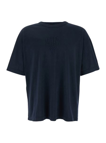 CP COMPANY|SHORT-SLEEVED ROUND NECK T-SHIRTS (Indigo Je C.P. Company Short Sleeve T-Shirt - Black | Garmentory