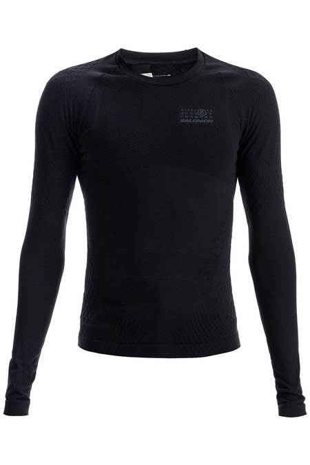 MM6 Maison Margiela Oversized Long Sleeve Top - Grey Melange