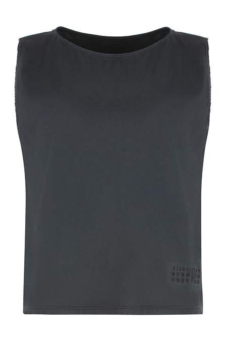 Mm6 Maison Margiela Numbers-motif Tank Top - Black | Garmentory
