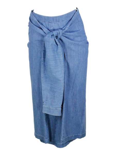 【FABIANA FILIPPI】COTTON LONG SKIRT Fabiana Filippi Cotton Maxi Skirt | Blue | FARFETCH