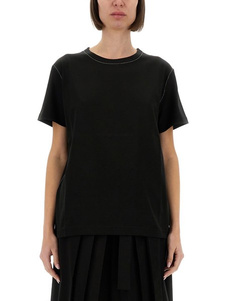 Tシャツ・カットソー FABIANA FILIPPI Polo shirt with diamond thread Fabiana Filippi Polo Shirt With Diamond Thread in White