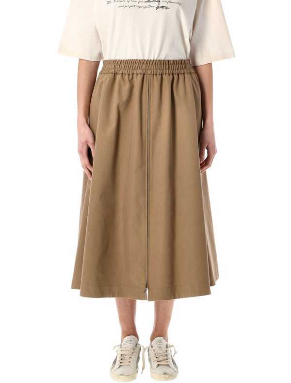 Golden Goose Morena Skirt - Khaki Beige | Garmentory