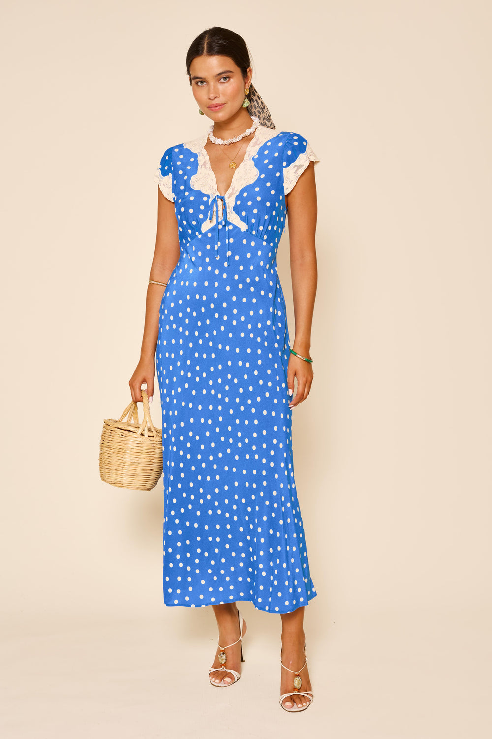 RIXO LONDON Amari Dress Bohemia Spot | Garmentory
