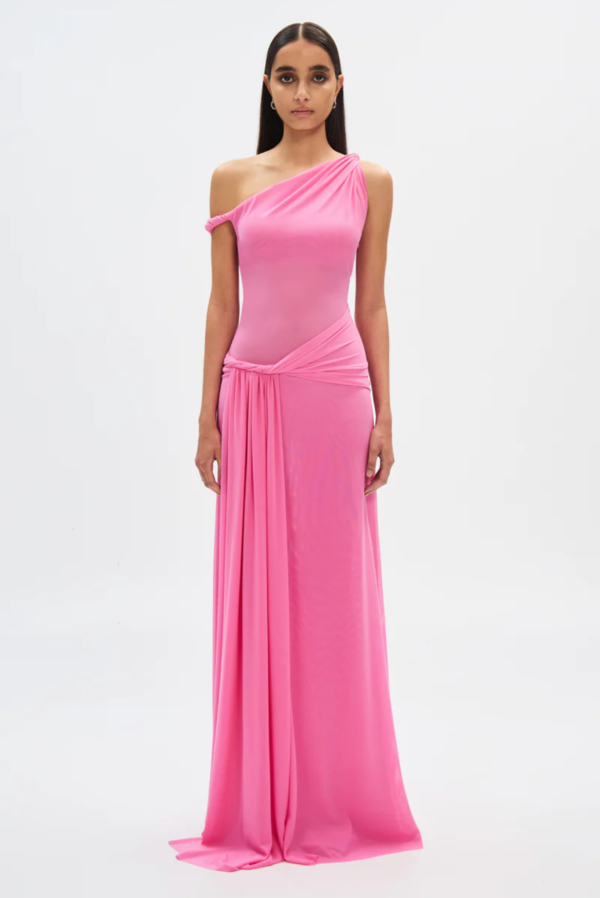 MISHA Sisal Mesh Maxi Dress | Garmentory