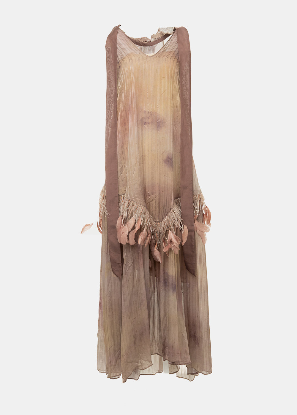 knee length dresses for ladies Larissa Satin Maxi Dress with Ruched Petals / Blush Gold | Meshki