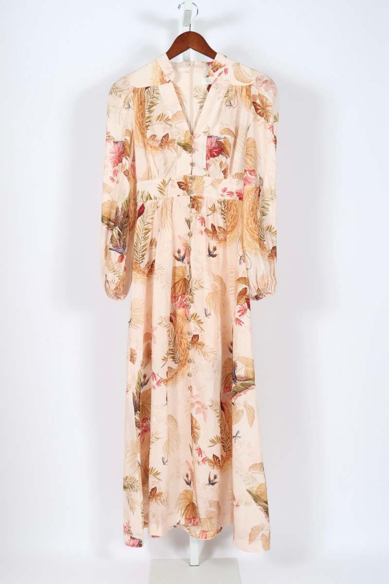 Zimmermann Ascension Plunge Midi Dress | Garmentory