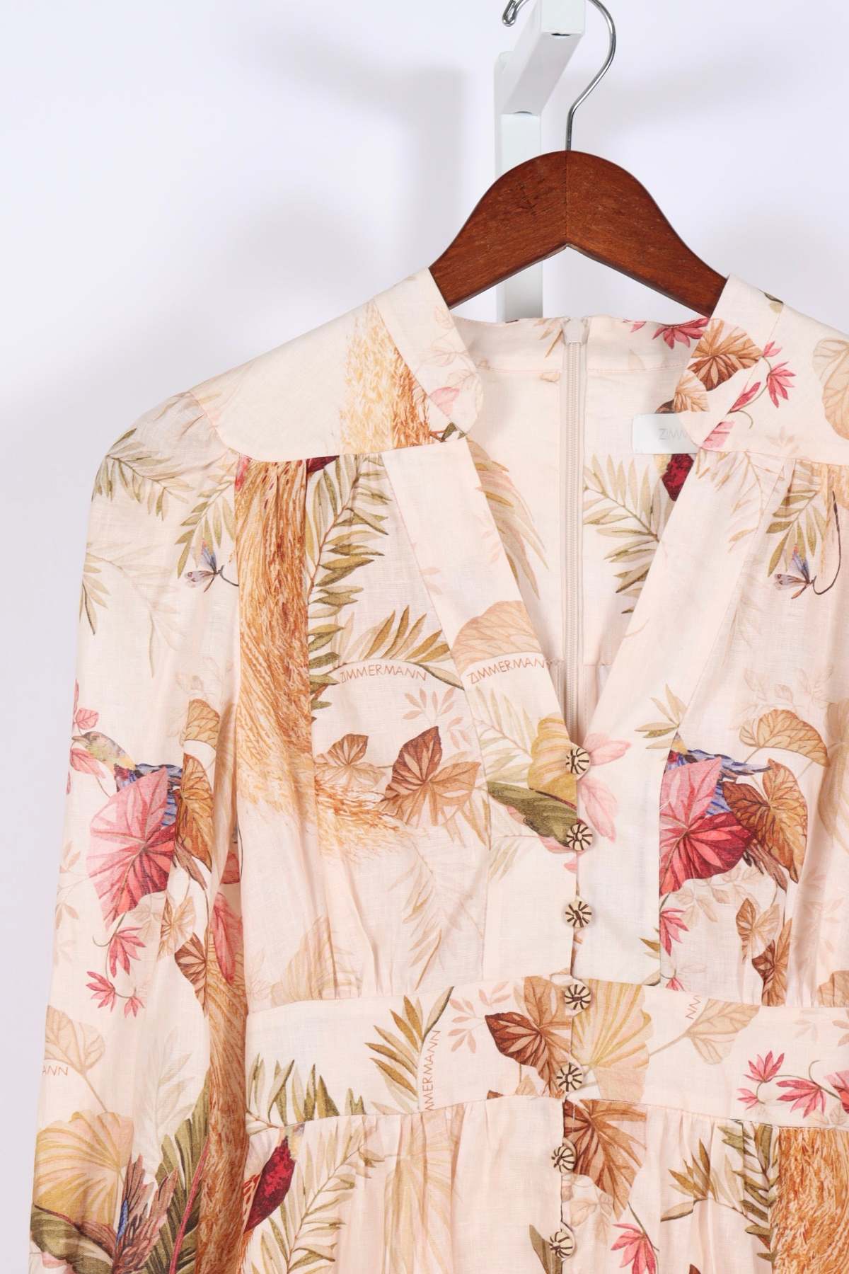 ワンピース ZIMMERMANN Ascension Plunge linen Midi Dress Zimmermann Ascension Plunge Midi Dress | Garmentory