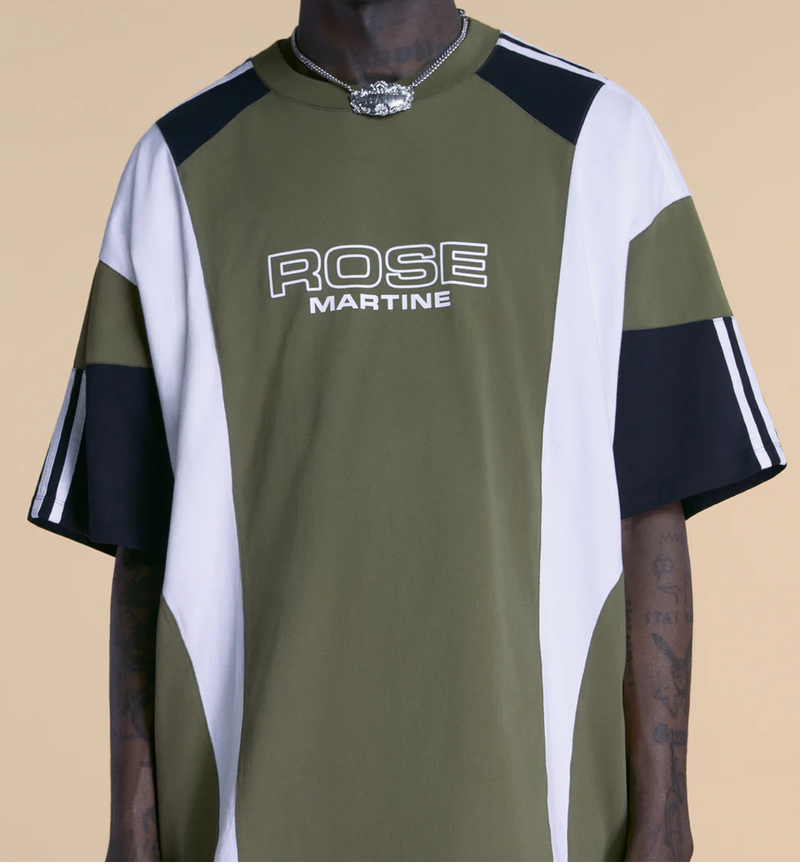 Martine Rose Oversized Panelled T-Shirt - Green | Garmentory