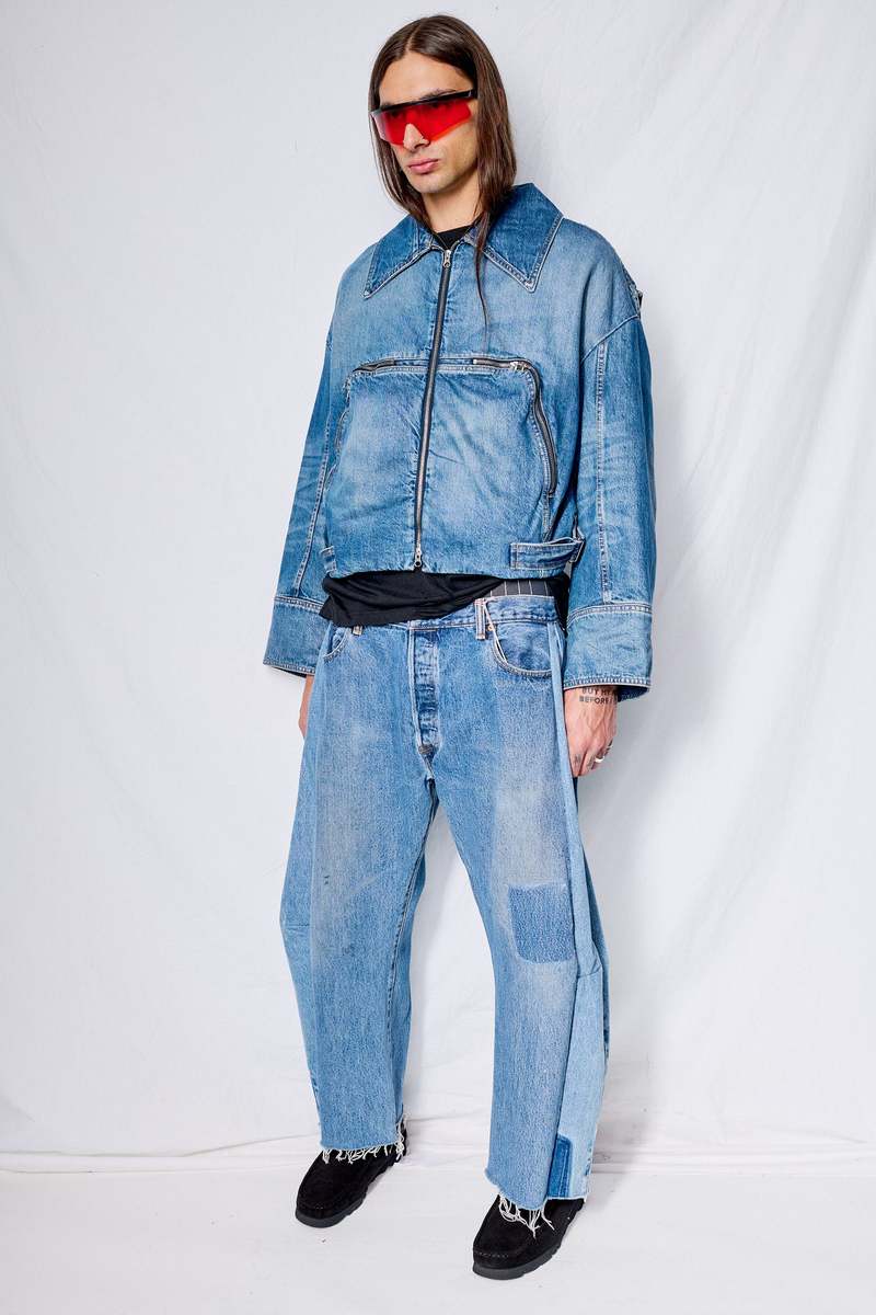Facon Jacmin Marty Jacket - Mid Blue