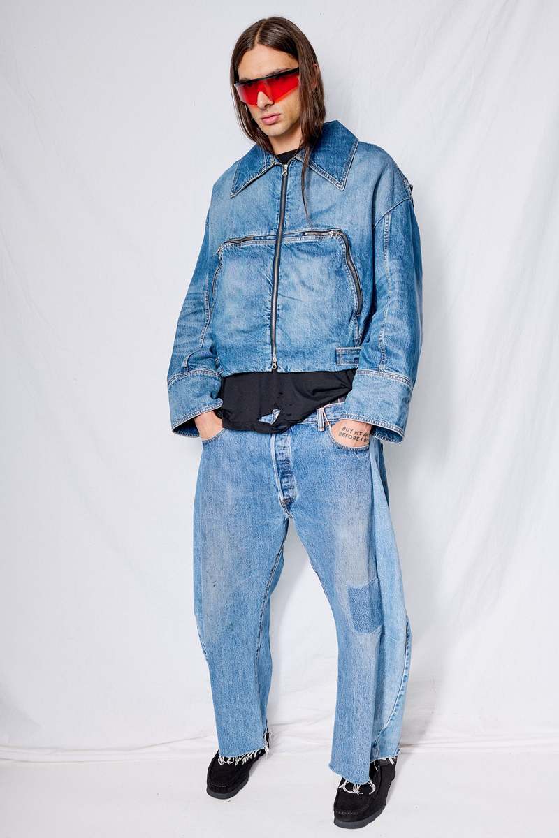 Facon Jacmin Marty Jacket - Mid Blue