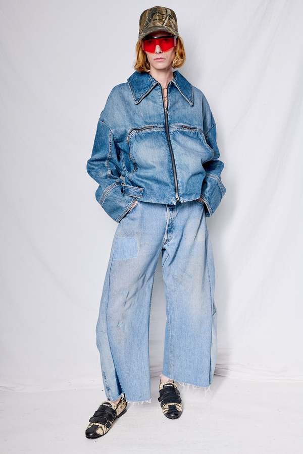Facon Jacmin Marty Jacket - Mid Blue