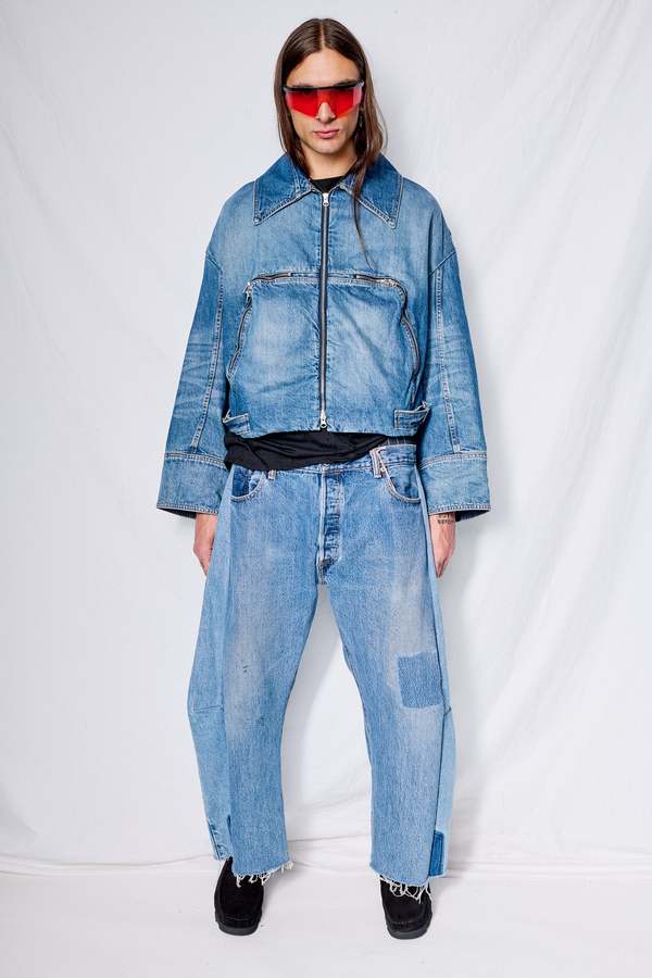 Facon Jacmin Marty Jacket - Mid Blue