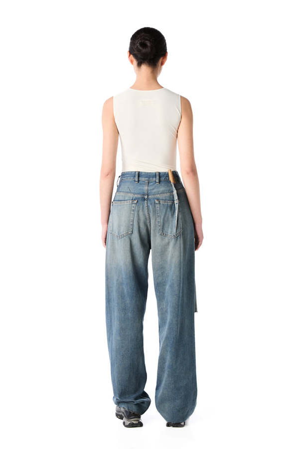MM6 Maison Margiela Pleated Bootcut Jeans | Garmentory