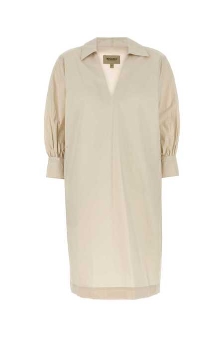 【送料&関税込】Woolrich Sand Poplin Dress Woolrich Sand Poplin Dress - Beige | Garmentory