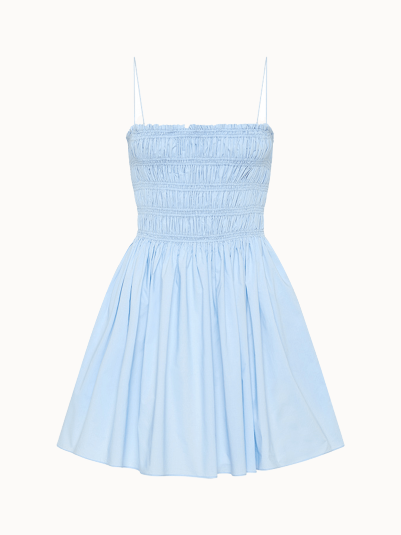 Matteau Shirred Bodice Mini Dress - Sky Matteau Shirred Bodice Mini Dress - Sky