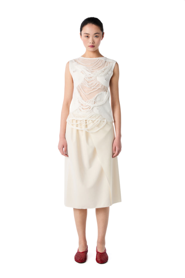 MM6 Maison Margiela Distressed Top