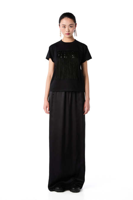 MM6 Maison Margiela Long Skirt - Black | Garmentory