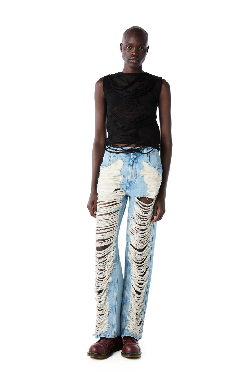 MM6 Maison Margiela Ripped Jeans | Garmentory