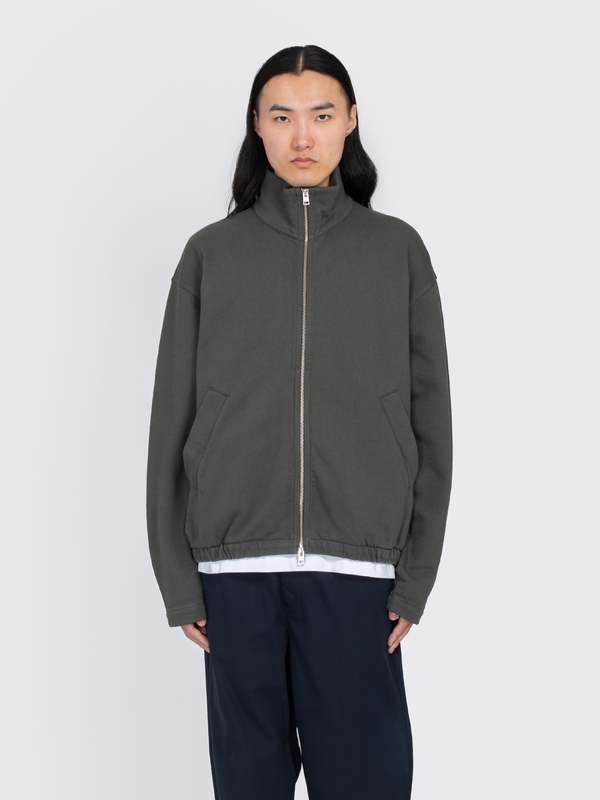 Norse Projects Bjorn Relaxed Organic Loopback Track Jacket - Black