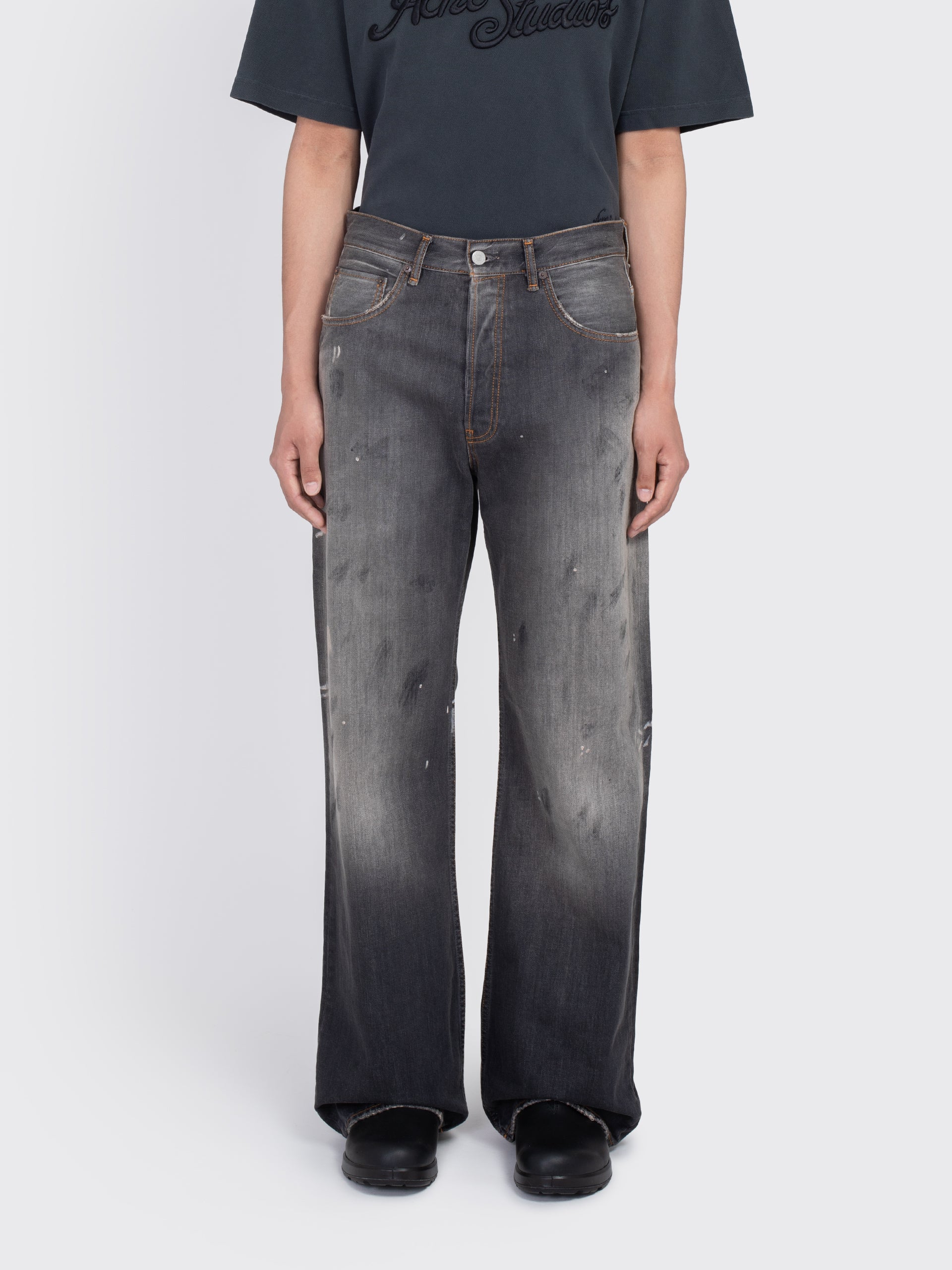 美品☆Acne Studios／loose fit jeans／2021M Acne Studios Loose Fit Jeans 2021M Jeans - Black | Garmentory