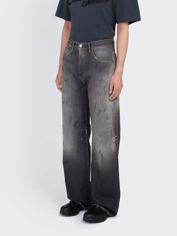 Acne Studios Loose Fit Jeans 2021M Jeans - Black | Garmentory