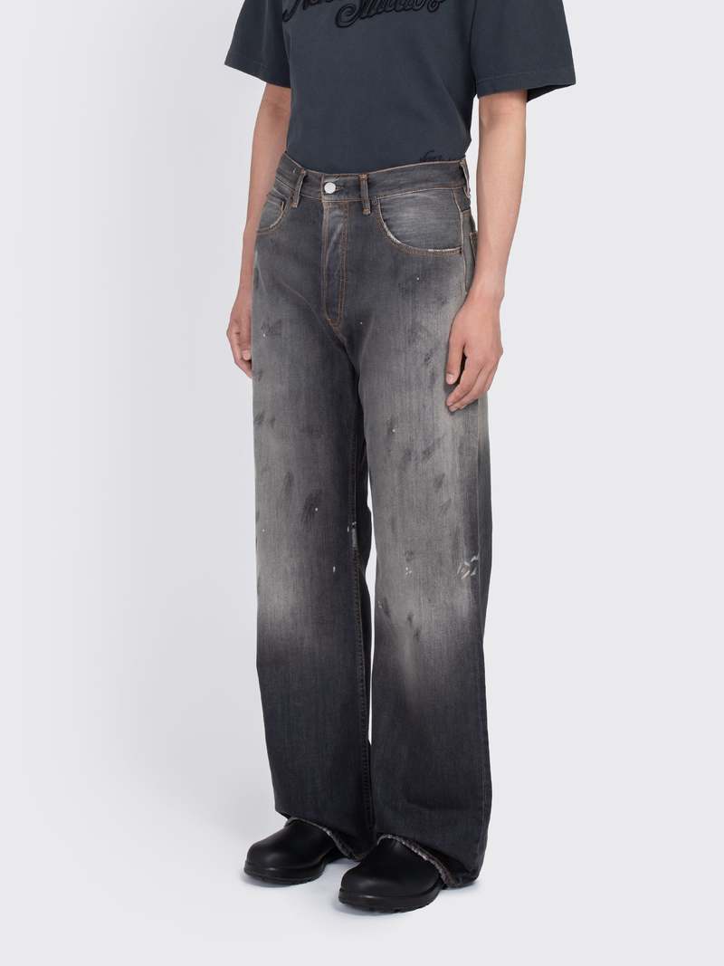 Acne Studios Loose Fit Jeans 2021M Jeans - Black | Garmentory