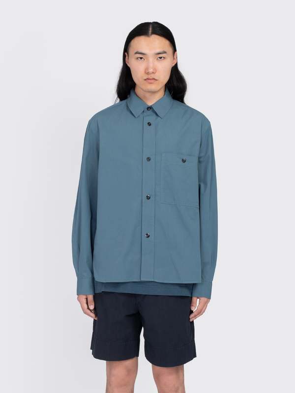 Margaret Howell MHL Overall Shirt - Mineral Blue | Garmentory