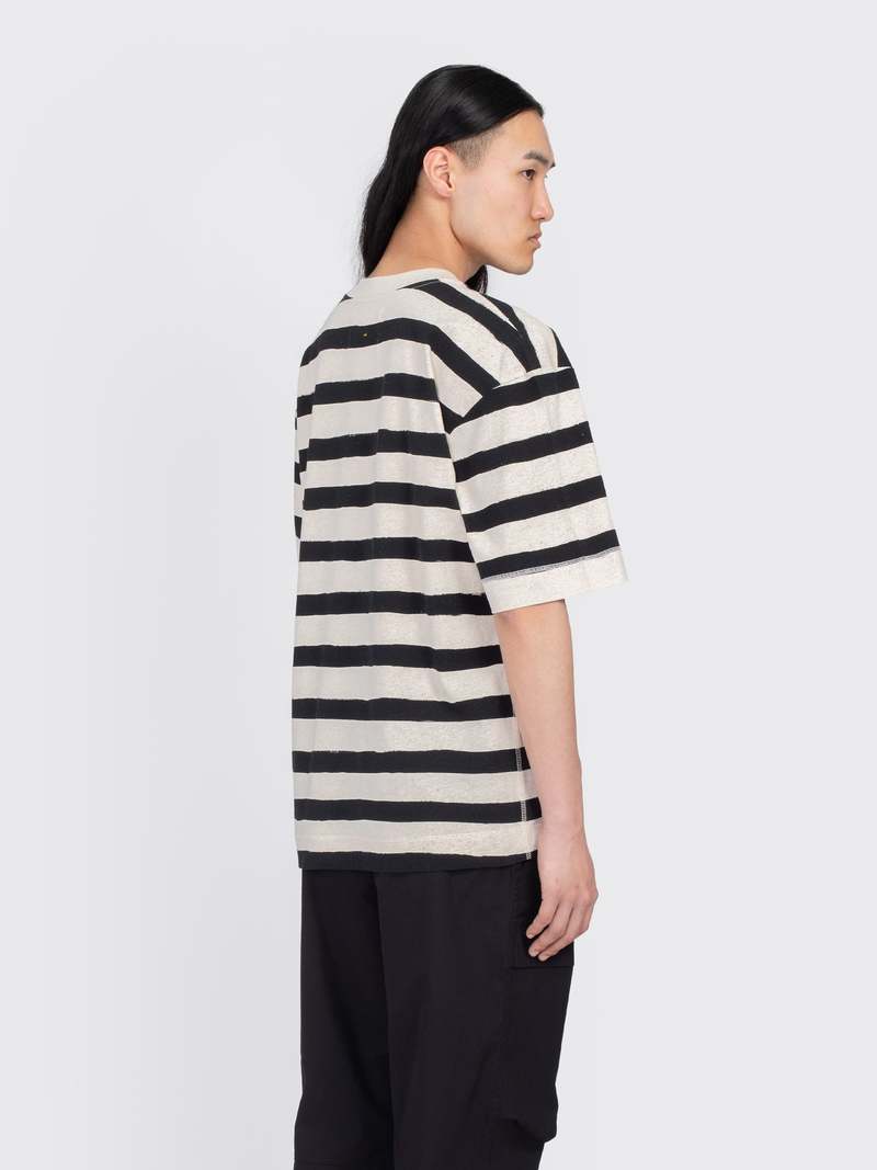 Margaret Howell MHL T-Shape Matelot Top - Black | Garmentory