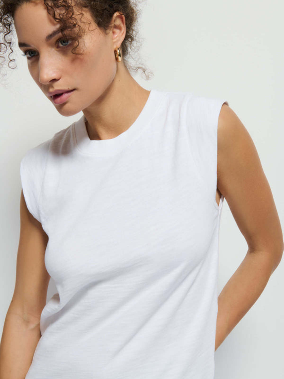 Nation Ltd Patti Muscle Tank - White - Image 2 of 11