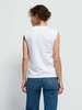 Nation Ltd Patti Muscle Tank - White - Thumbnail 4