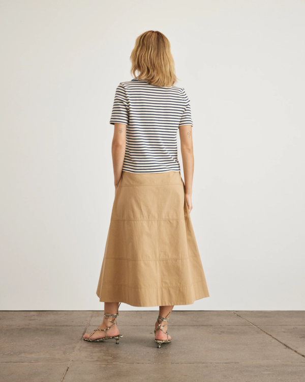 Tanya Taylor Melanie Top - Cream/ Maritime Blue Thin Stripe Tanya Taylor Melanie Top - Cream/ Maritime Blue Thin Stripe