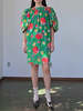 Yves Saint Laurent Green Flower Dress - Thumbnail 2