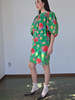 Yves Saint Laurent Green Flower Dress - Thumbnail 3