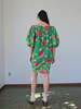 Yves Saint Laurent Green Flower Dress - Thumbnail 5