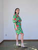 Yves Saint Laurent Green Flower Dress - Thumbnail 6