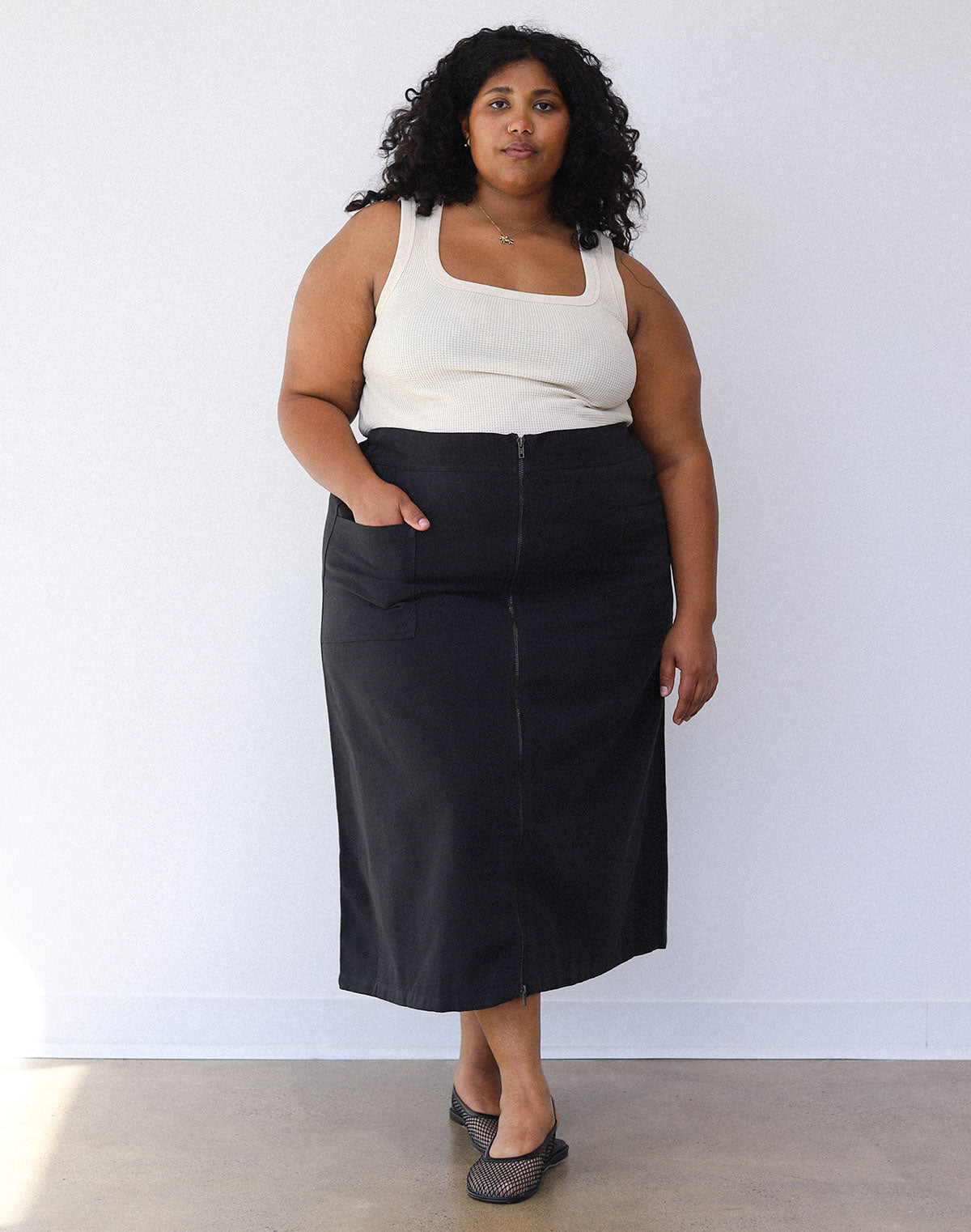 【新品】Audire Noble high-waist skirt Navy 515-StQN-iL.jpg
