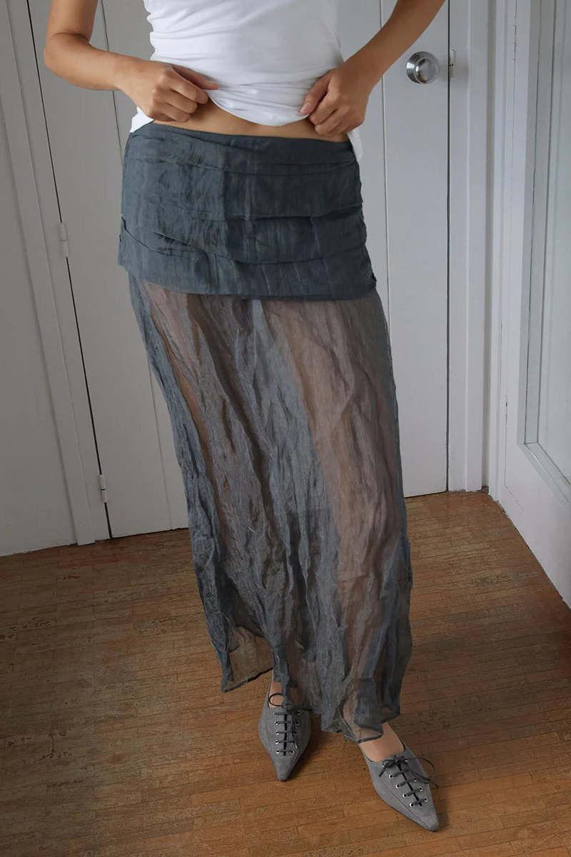 【関税込み】Paloma Wool グレー Mae マキシスカート Paloma Wool Mae Skirt | Garmentory