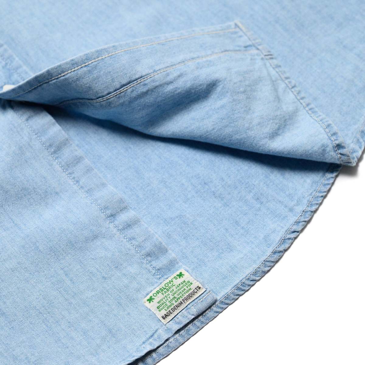 Orslow Chambray Work Shirt - Image 8 of 8