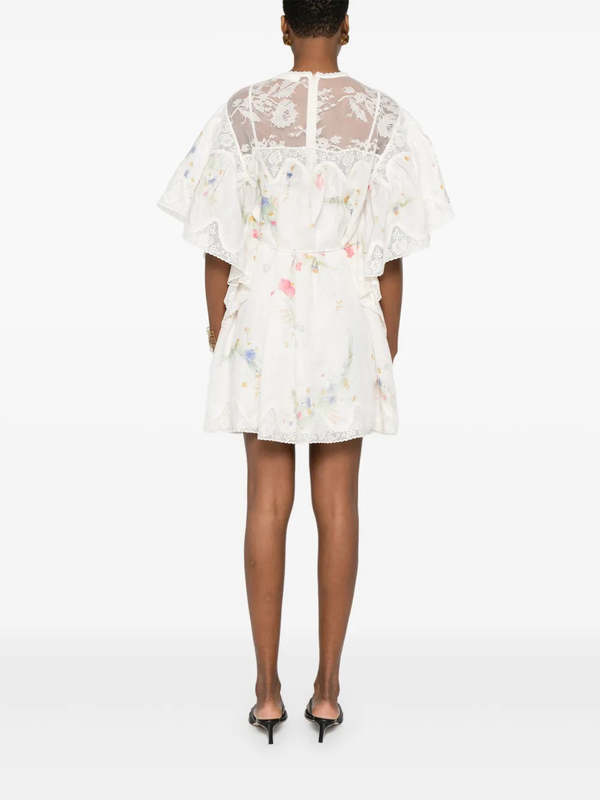 chinese dress ladies Zimmermann Lace-Trim Corset Picnic Dress