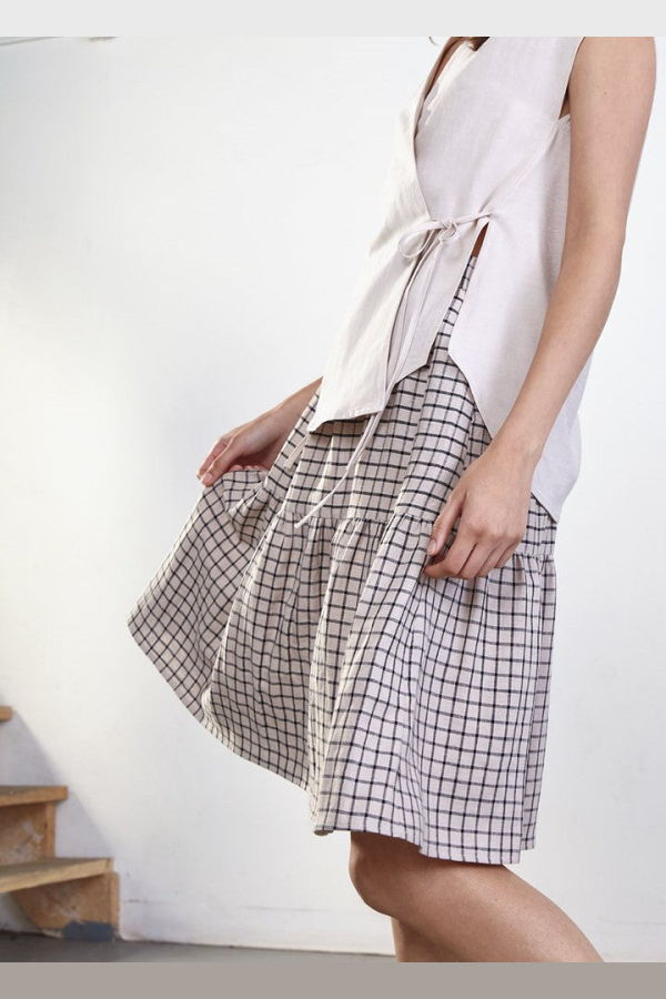 Dagg & Stacey Iona Skirt Grid
